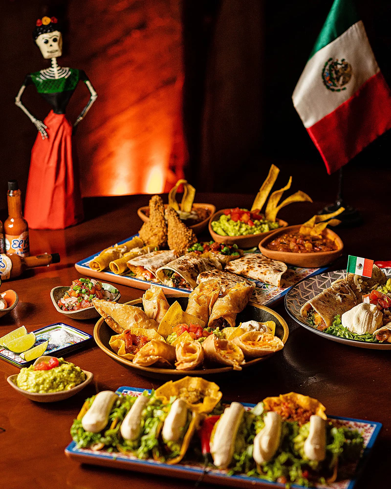 Prato da culinária mexicana do El Paso