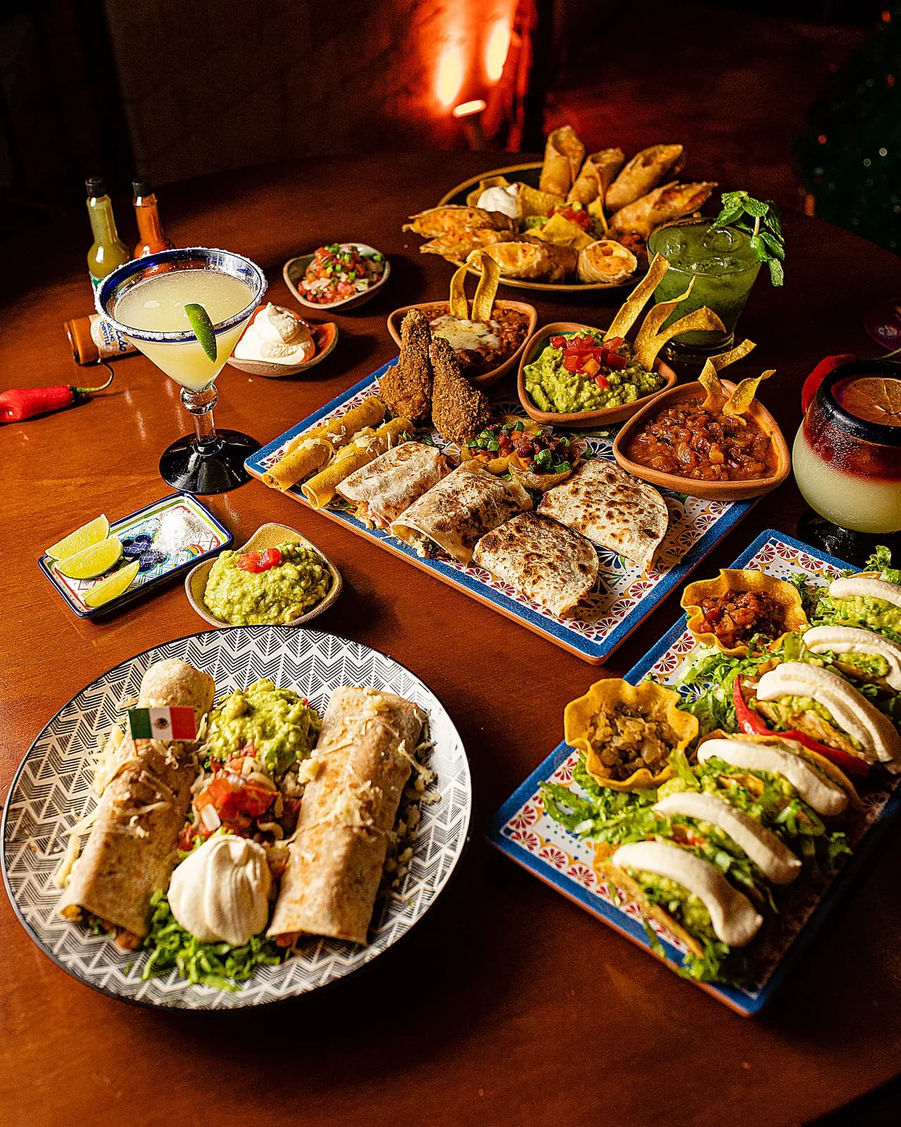 Prato da culinária mexicana do El Paso
