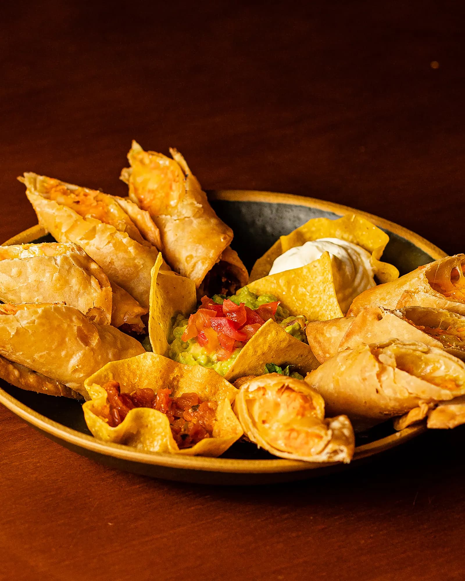 Prato da culinária mexicana do El Paso